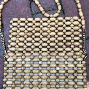 Made in Japan wood beans purse